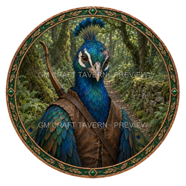 Aperçu du token vu du dessus de Besha Mossridge - Rôdeur