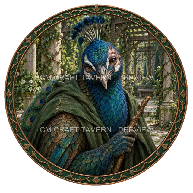 Aperçu du token vu du dessus de Varka Ironwell - Occultiste