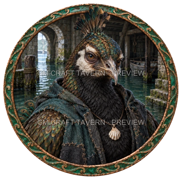 Aperçu du token vu du dessus de Urdan Ironwell - Occultiste
