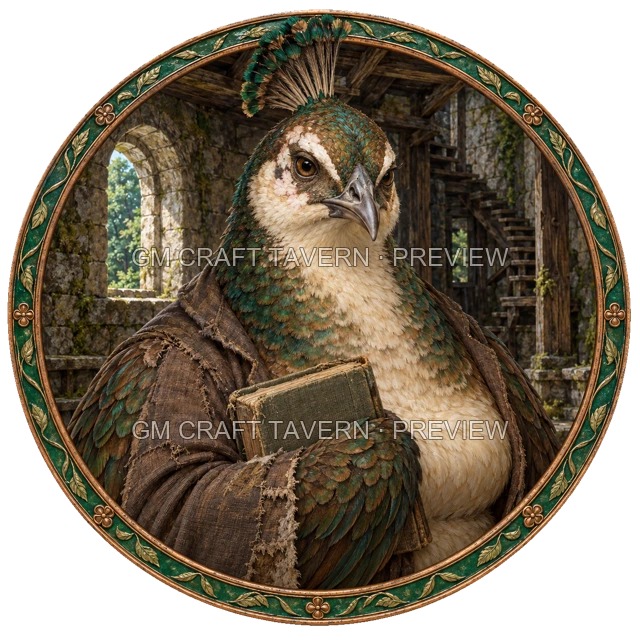 Durg Hillward - aperçu de token de paria vu du dessus