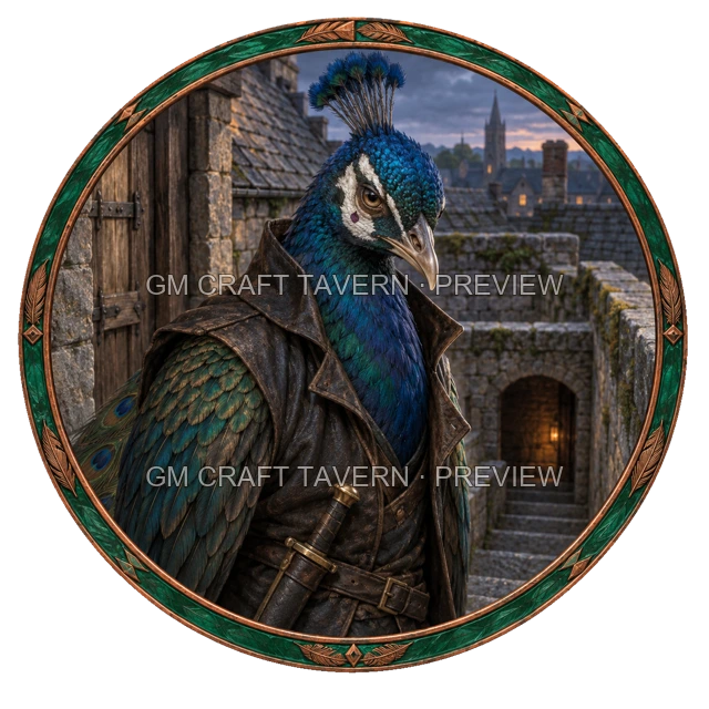 Aperçu de token d’assassin vu du dessus