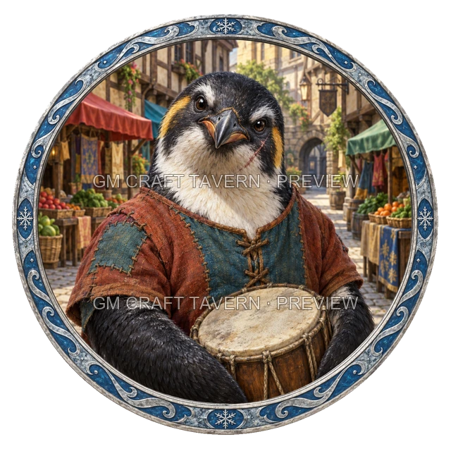 Aperçu du token vu du dessus de Morga Stonebrook - Barde