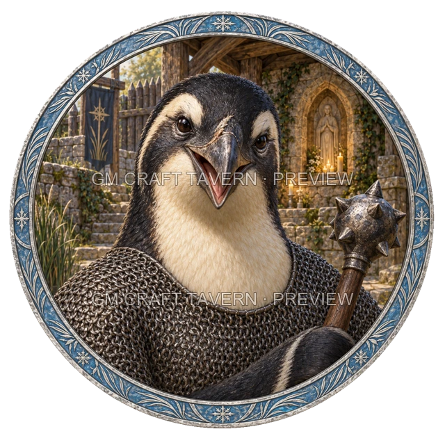 Aperçu du token vu du dessus de Varka Reedvale - Clerc