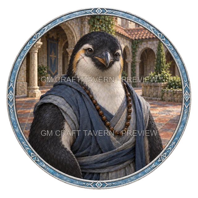 Aperçu du token vu du dessus de Besha Ashfield - Moine