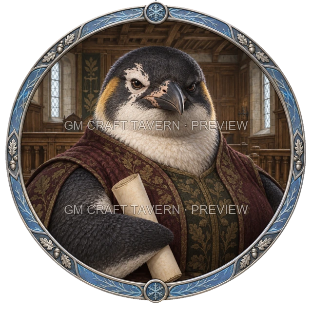 Grom Oakbend - aperçu de token de noble vu du dessus
