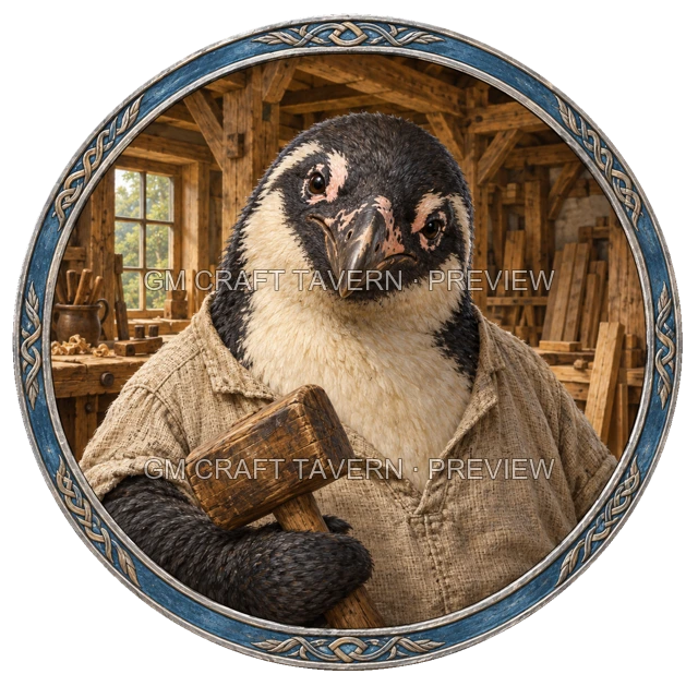 Morga Oakbend - aperçu de token d’artisan vu du dessus