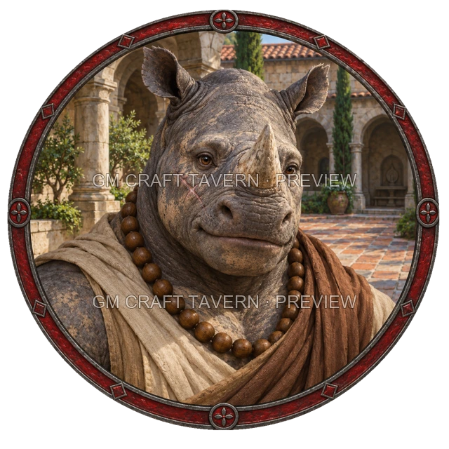 Aperçu du token vu du dessus de Besha Ashfield - Moine