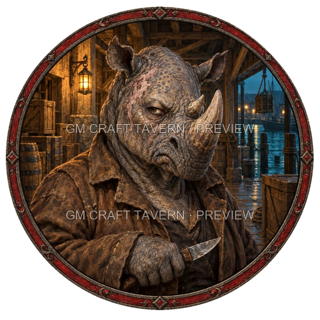 Aperçu du token vu du dessus de Urdan Duskford - Roublard