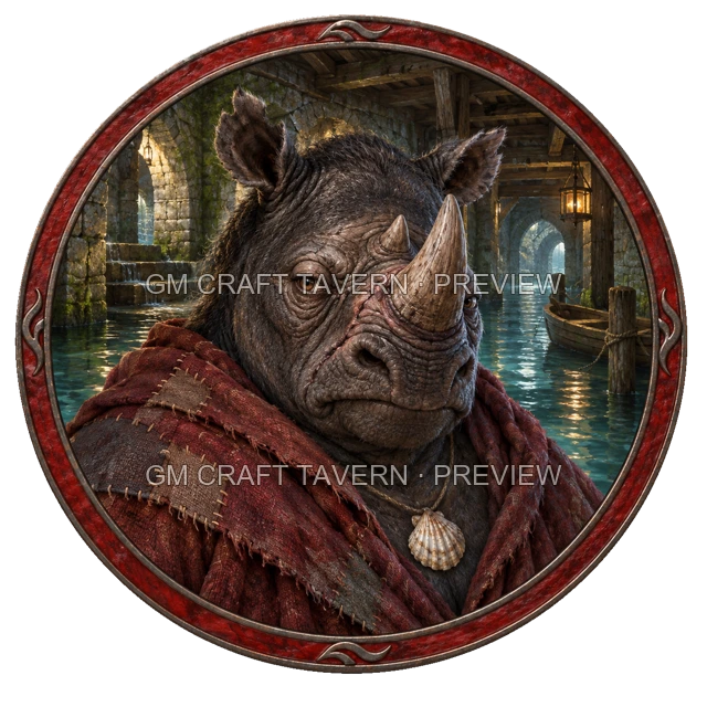 Aperçu du token vu du dessus de Urdan Ironwell - Occultiste