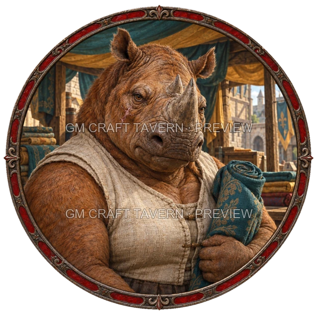 Aperçu du token vu du dessus de Durg Birchhaven - Marchand