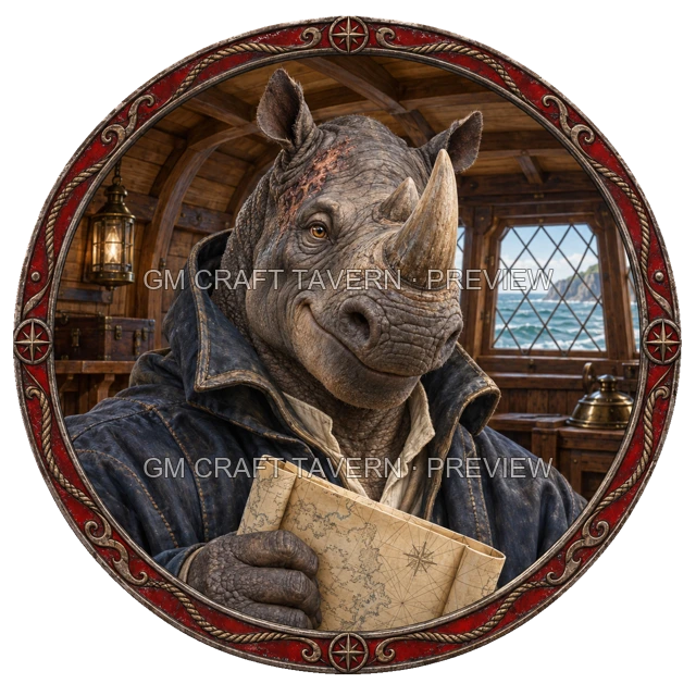 Varka Hillward - aperçu de token de marin vu du dessus