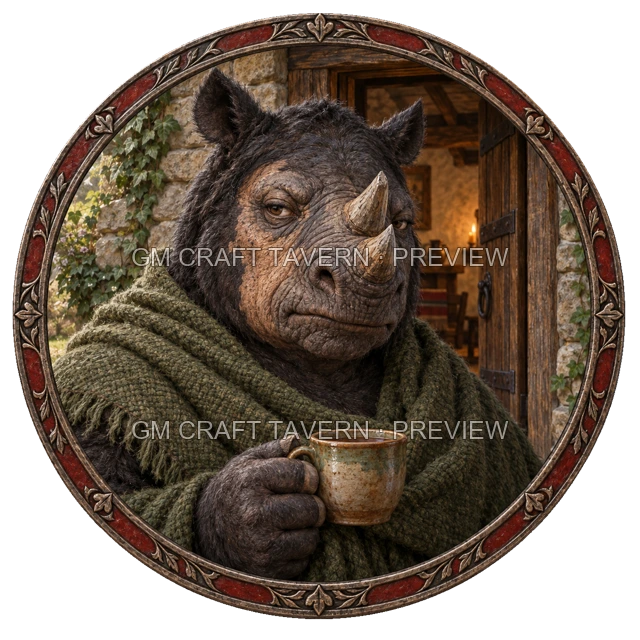 Urdan Deepgrove - aperçu de token de villageois vu du dessus