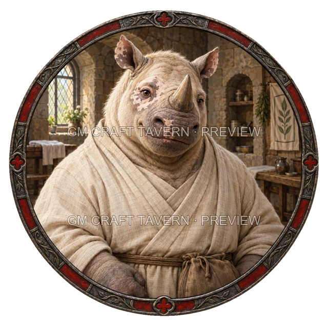 Besha Deepgrove - aperçu de token de guérisseur vu du dessus