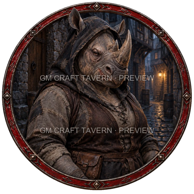 Aperçu de token de voleur vu du dessus