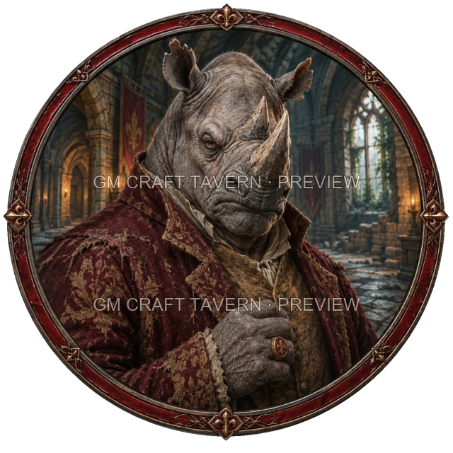 Aperçu du token vu du dessus Noble mort-vivant