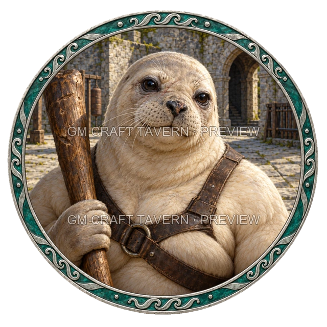 Aperçu du token vu du dessus de Urdan Stonebrook - Barbare