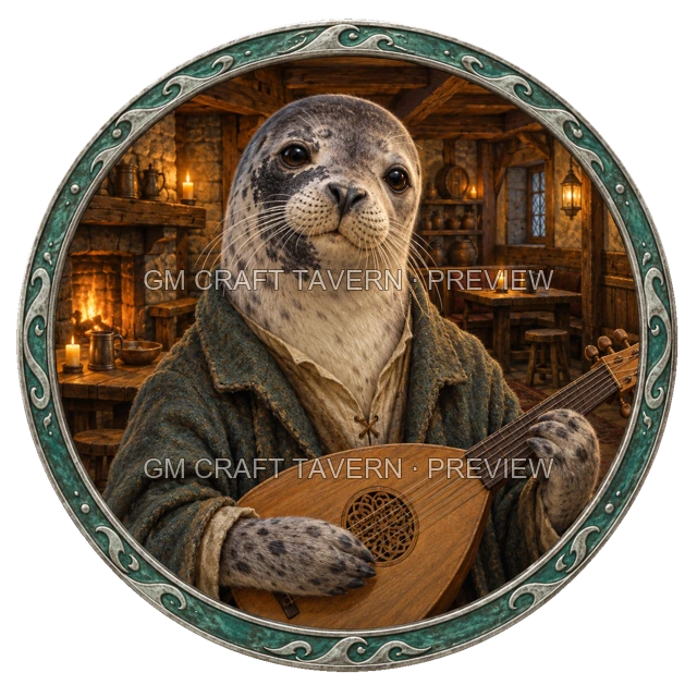 Aperçu du produit Tokens de personnage phoquefolk gratuits 4