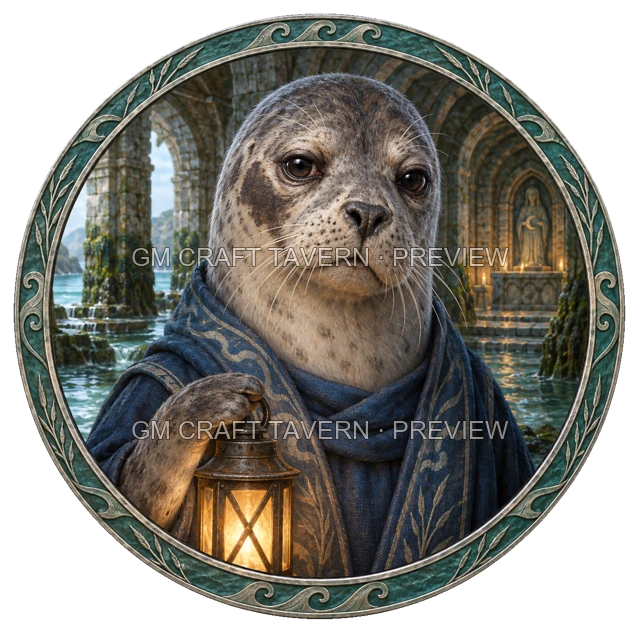 Aperçu du produit Tokens de personnage phoquefolk gratuits 5