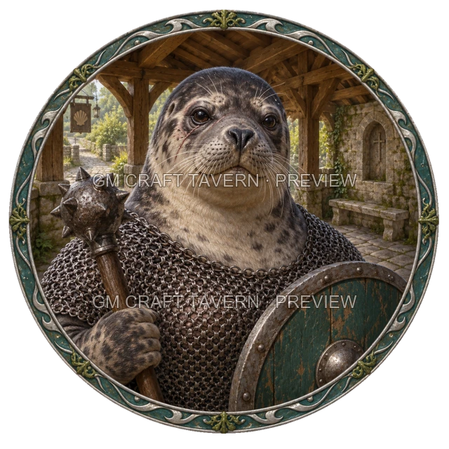 Aperçu du token vu du dessus de Urdan Mossridge - Paladin