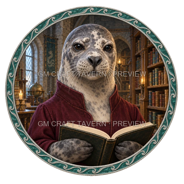 Aperçu du token vu du dessus de Durg Ironwell - Magicien