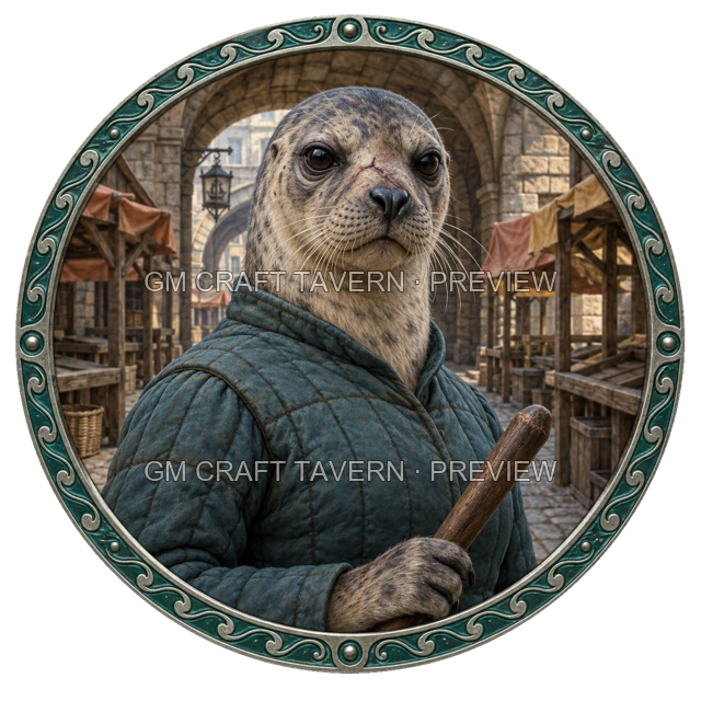 Durg Northbank - aperçu de token de garde vu du dessus