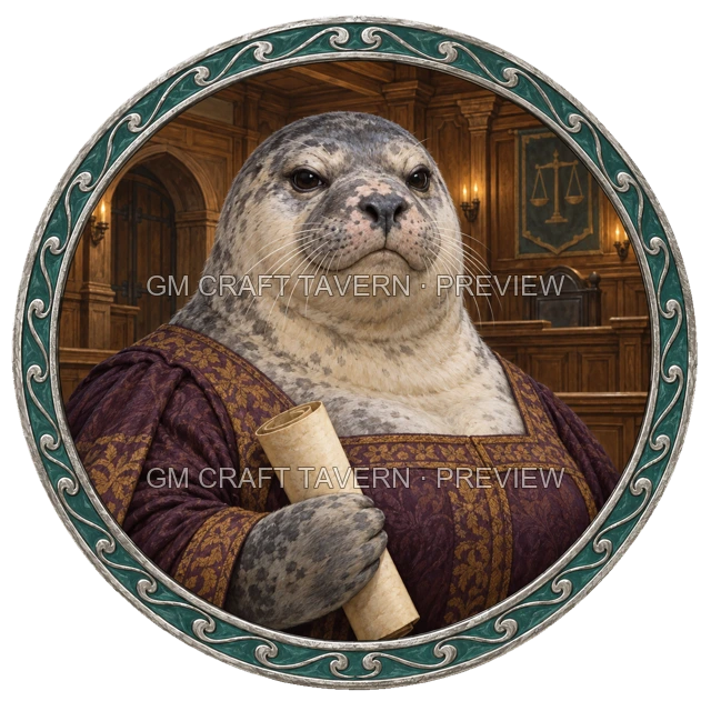 Grom Oakbend - aperçu de token de noble vu du dessus