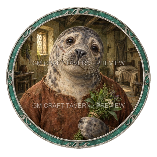 Morga Hillward - aperçu de token de paria vu du dessus