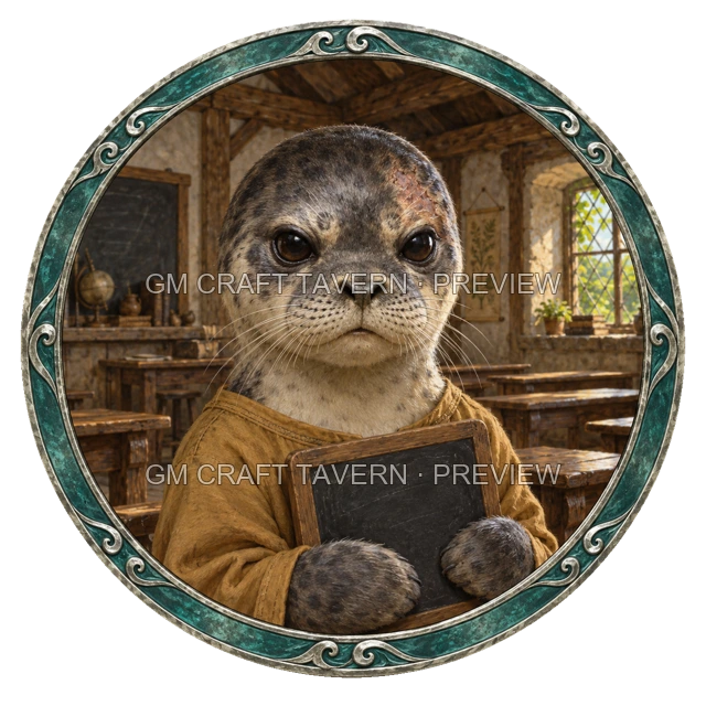 Grom Deepgrove - aperçu de token de villageois vu du dessus