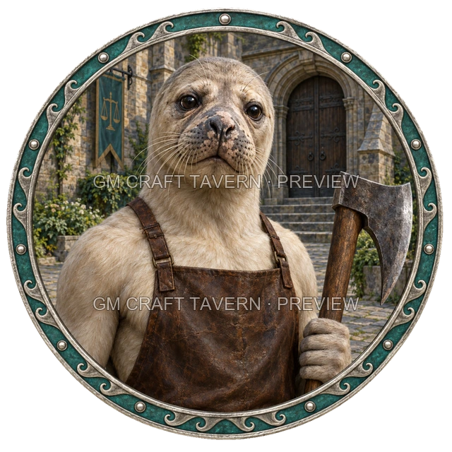 Varka Clearwell - aperçu de token de combattant vu du dessus