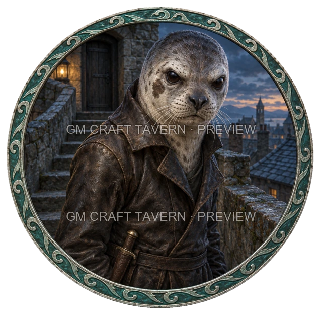 Aperçu de token d’assassin vu du dessus