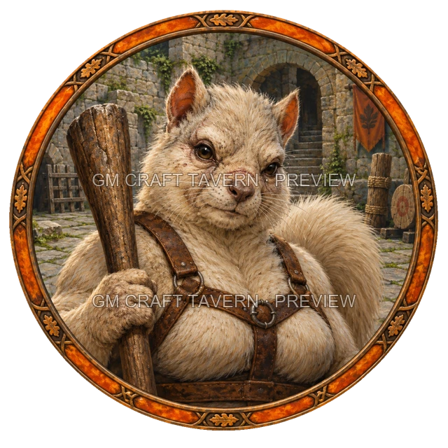 Aperçu du token vu du dessus de Urdan Stonebrook - Barbare