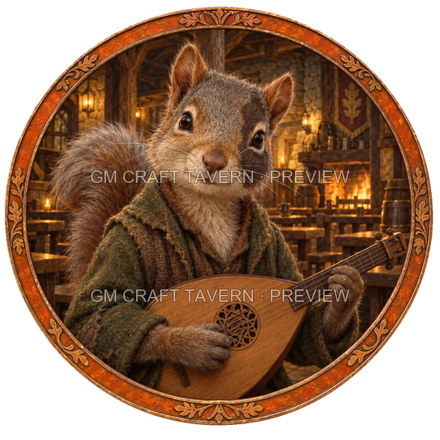 Aperçu du token vu du dessus de Besha Stonebrook - Barde