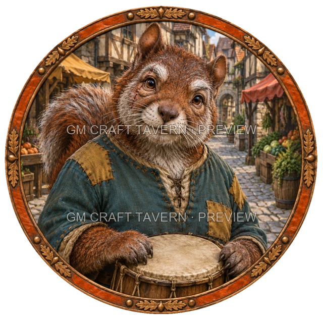 Aperçu du produit Tokens de personnage écureuilfolk gratuits 2