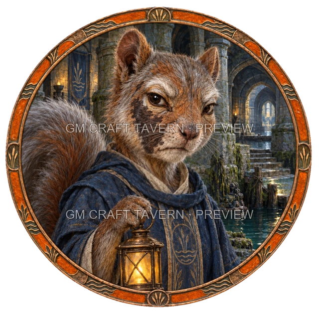 Aperçu du produit Tokens de personnage écureuilfolk gratuits 3
