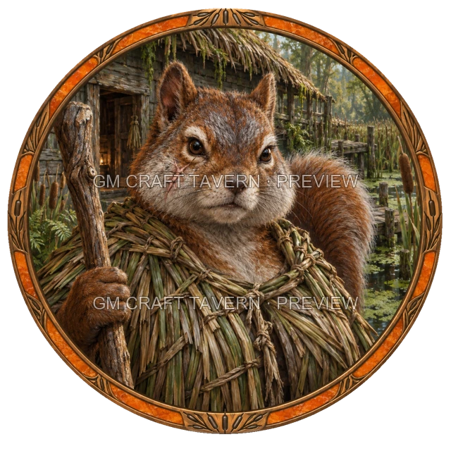 Aperçu du produit Tokens de personnage écureuilfolk gratuits 4