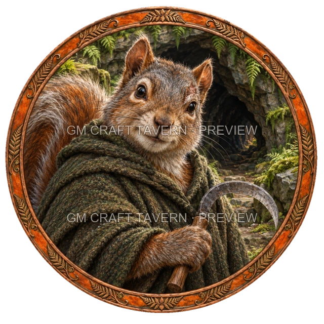 Aperçu du token vu du dessus de Morga Reedvale - Druide