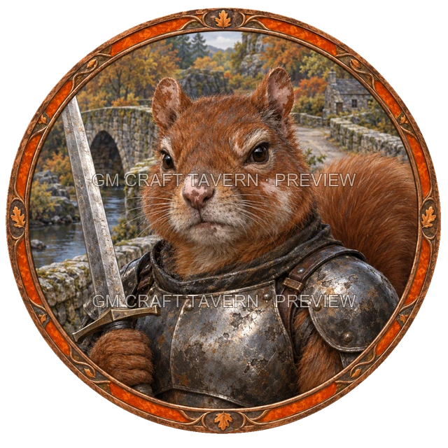 Aperçu du produit Tokens de personnage écureuilfolk gratuits 5