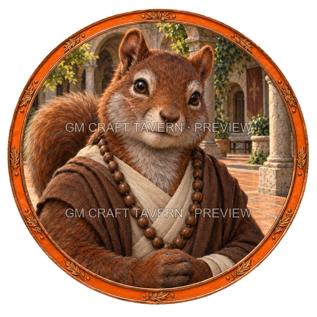 Aperçu du token vu du dessus de Besha Ashfield - Moine