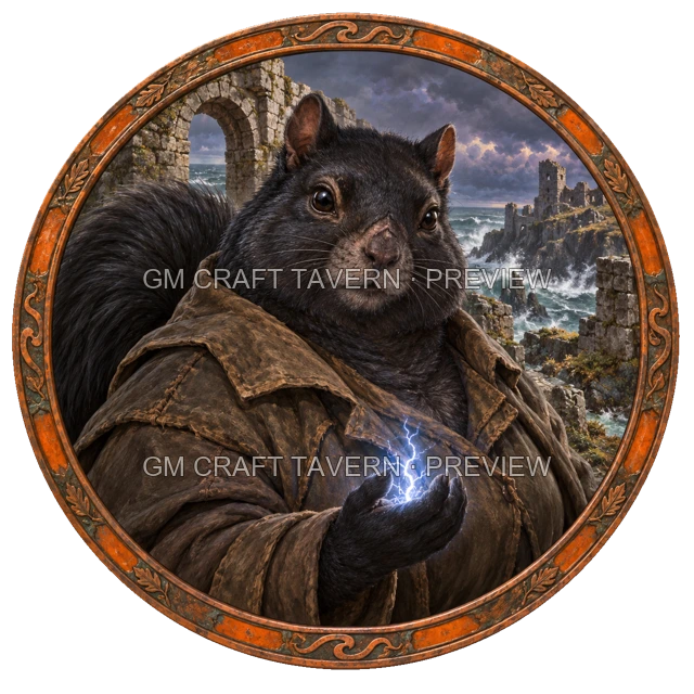 Aperçu du produit Tokens de personnage écureuilfolk gratuits 6