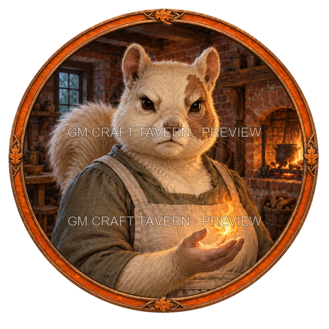 Aperçu du token vu du dessus de Durg Duskford - Ensorceleur