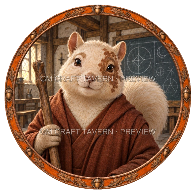Aperçu du produit Tokens de personnage écureuilfolk gratuits 7