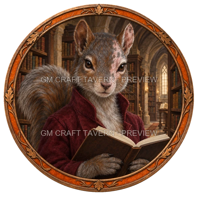 Aperçu du token vu du dessus de Durg Ironwell - Magicien