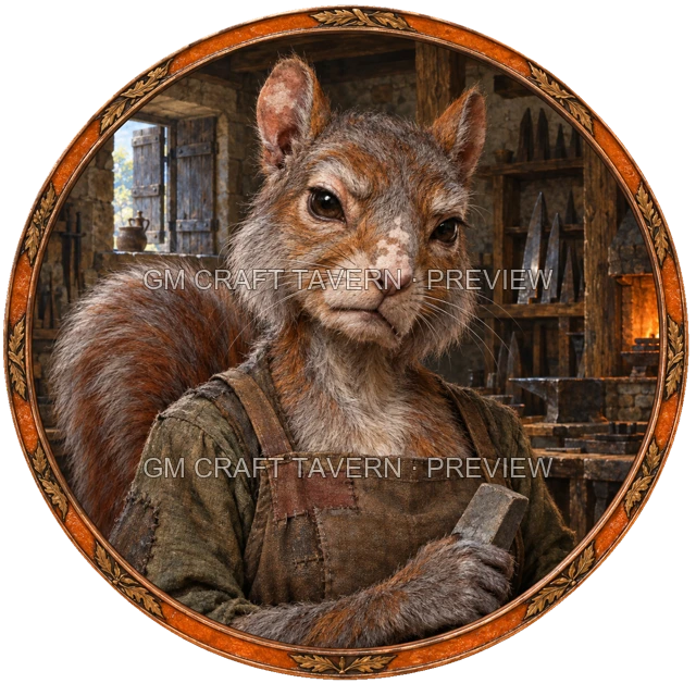 Urdan Westmere - aperçu de token de forgeron vu du dessus