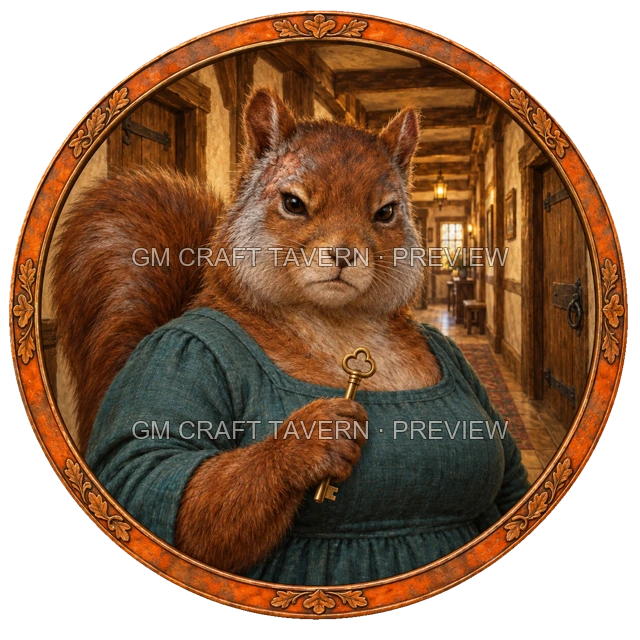 Durg Westmere - aperçu de token d’aubergiste vu du dessus