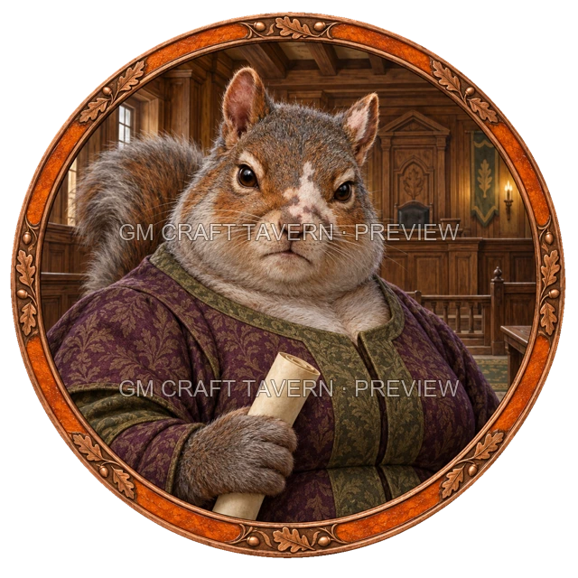 Grom Oakbend - aperçu de token de noble vu du dessus
