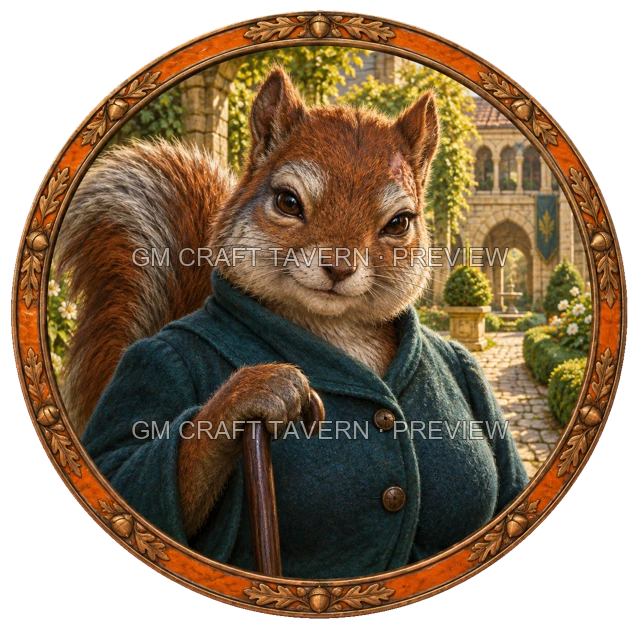 Urdan Oakbend - aperçu de token de noble vu du dessus