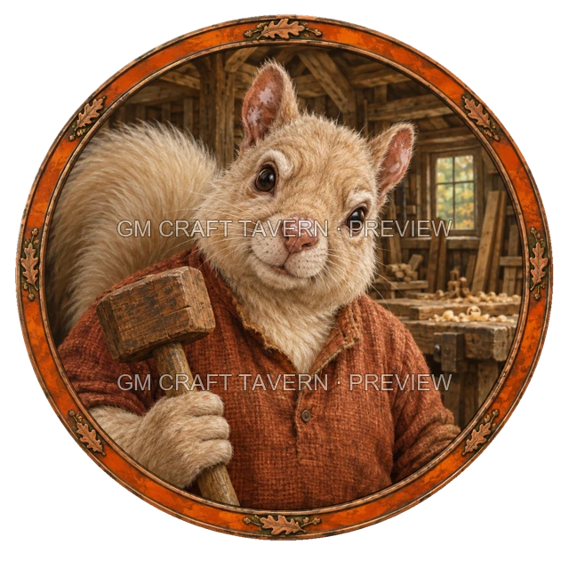 Morga Oakbend - aperçu de token d’artisan vu du dessus