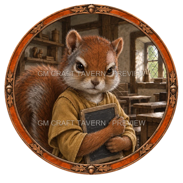 Grom Deepgrove - aperçu de token de villageois vu du dessus