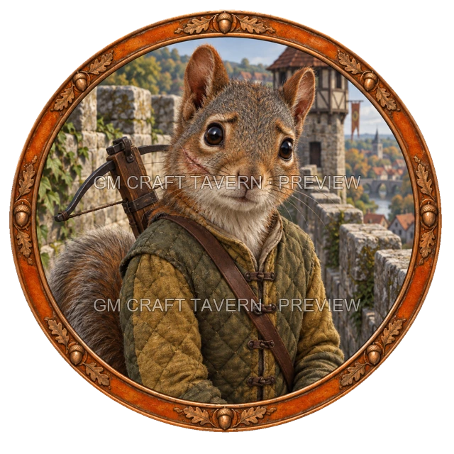 Besha Redcliff - aperçu de token de combattant vu du dessus
