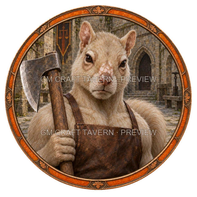 Varka Clearwell - aperçu de token de combattant vu du dessus